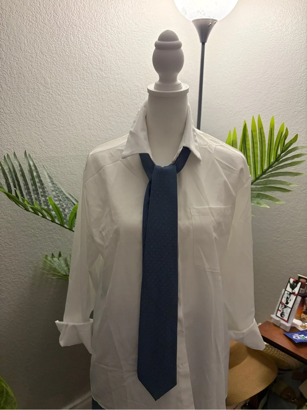 Blue Micro-Pattern Men's Tie